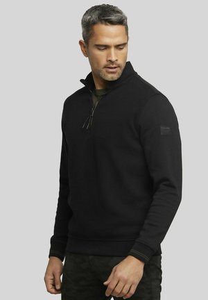 TROYER MIT STEHKRAGEN - Sweatshirt - schwarz