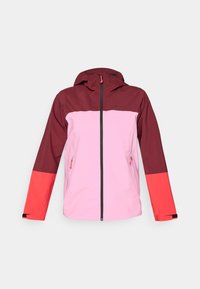 TRAIL JACKET - Hardshell jacket - obscure/morning dew/brilliant red