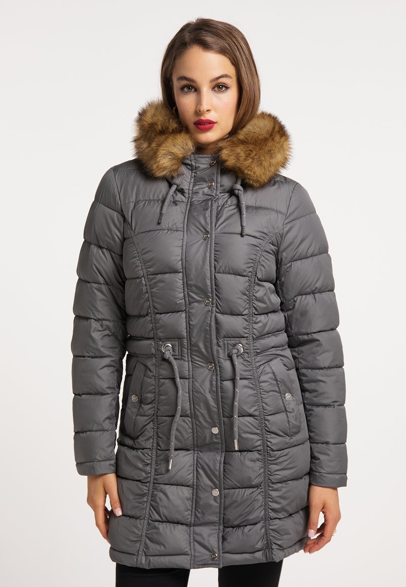 Damen Parkas | faina FAINA CASPIO Wintermantel dunkelgrau/grau - CE76777 Damen Parkas | faina FAINA CASPIO Wintermantel dunkelgrau/grau - CE76777