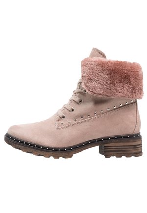 Bottines à lacets - beige
