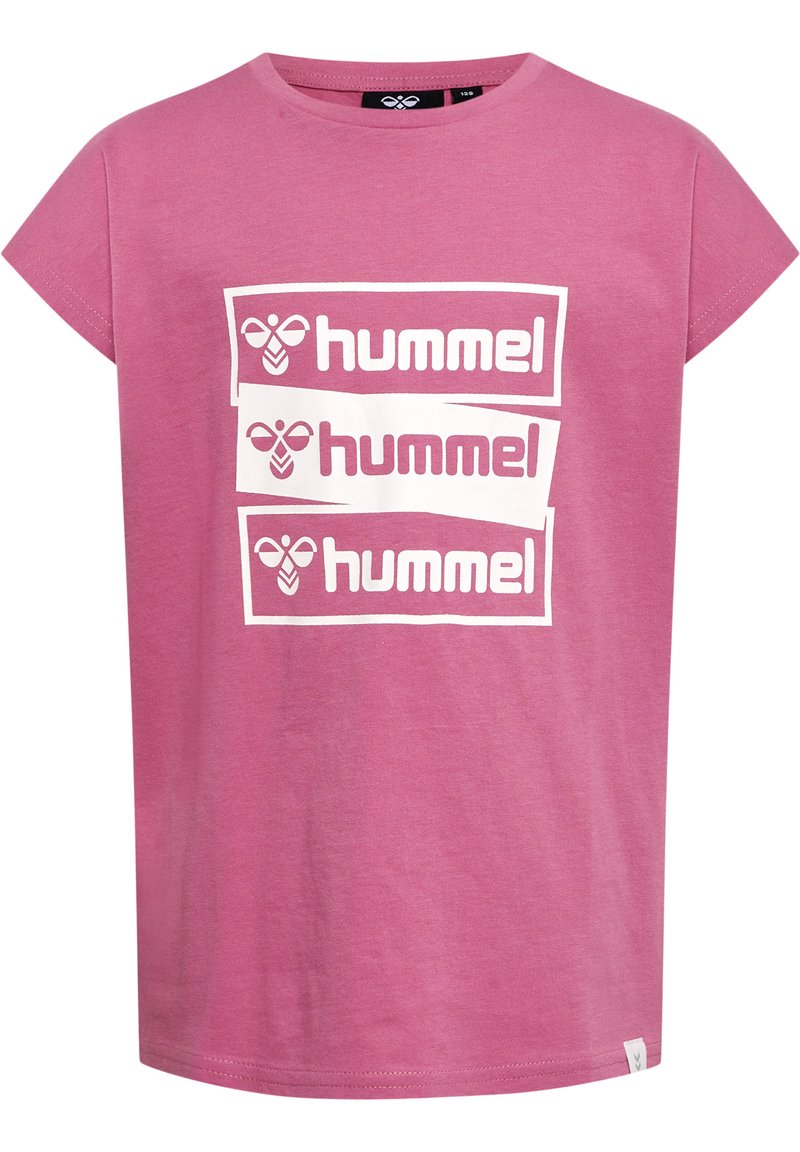 Hummel T-shirt print roze