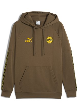 BVB KING  - Sweat à capuche - haute coffee-yellow sizzle