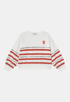 FELPA RIGATA - Sweatshirt - white