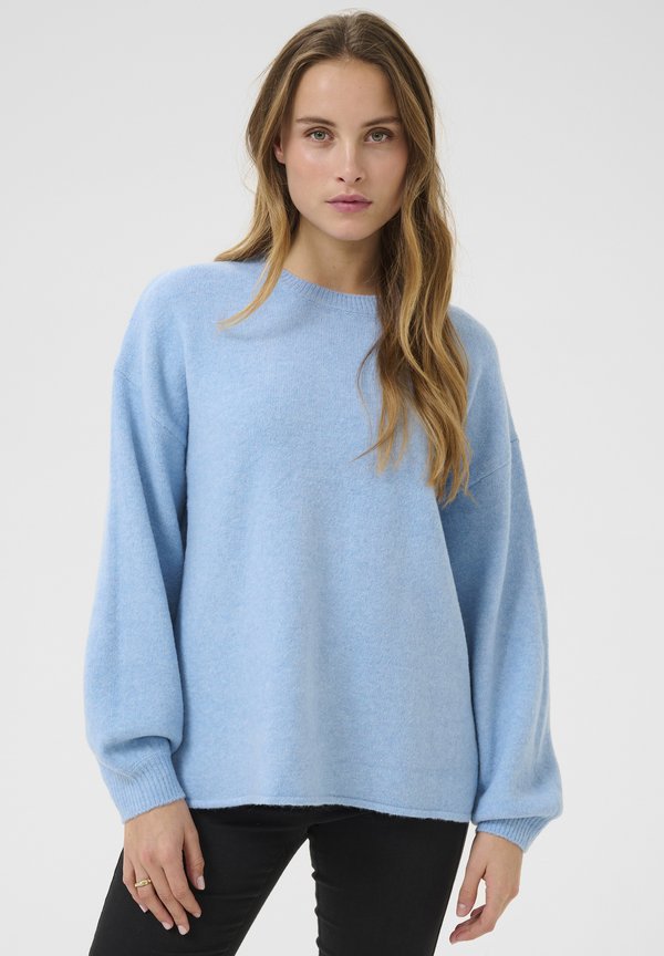 ROUND NECK - Strickpullover - windsurfer melange