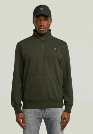 G-STAR HALF LABEL BADGE - Sweatshirt - asfalt
