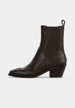Loeffler Randall, AGNES WESTERN ANKLE BOOTIE - Bottines de cowboy / motard - tmoro/black