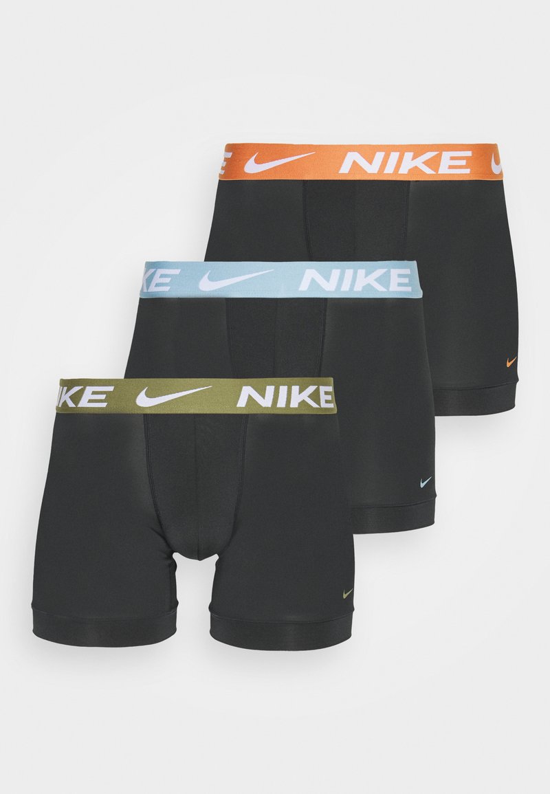 Nike Underwear ESSENTIAL 3 PACK - Cuecas boxer - black/wornblue/hot curry/pilgrim