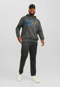 Jack & Jones Hoodie - dark grey melange