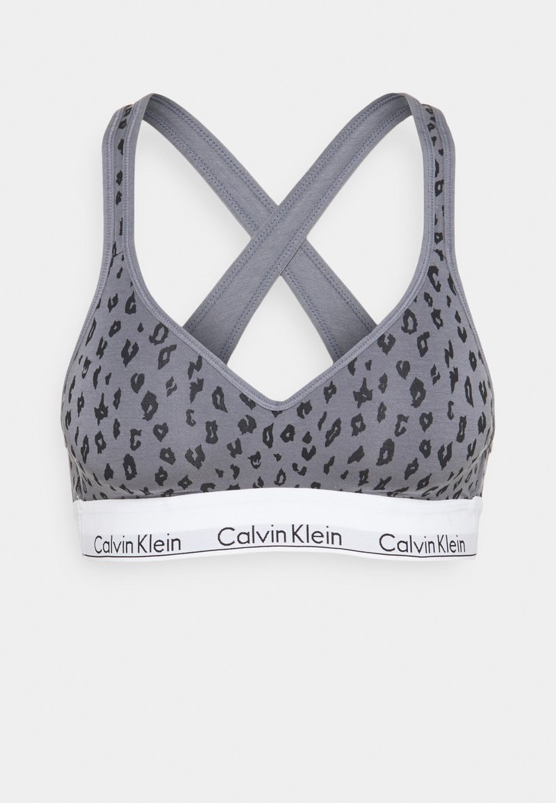 Calvin Klein Underwear PADDED BRALETTE ICON COTTON MODAL - Corpete - grey