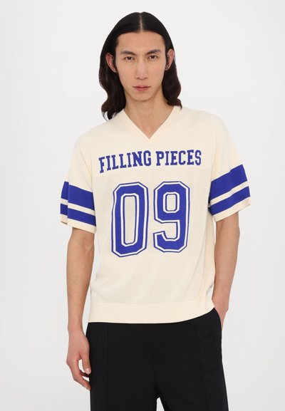 Filling Pieces AMERICAN FOOTBALL UNISEX - T-shirt imprimé - antique white
