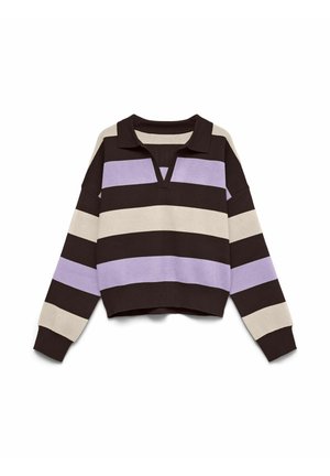 Vero Moda, KNITTED PULLOVER VMANNE KNITTED PULLOVER - Pullover - chocolate torte