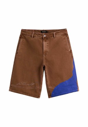 Desigual, PRINTED BERMUDA SHORTS WITH SUNS - Shorts - brown