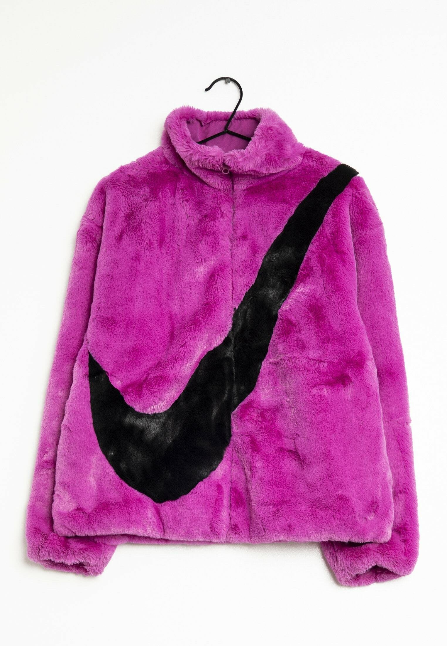 nike pink fur jacket