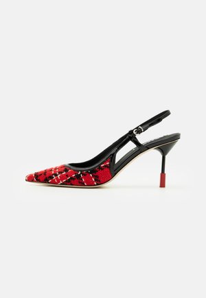 MSGM SLING BACK - Hoge hakken - red