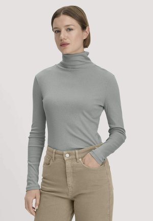 hessnatur, HESSNATUR SOFTRIB LONGSLEEVE - Longsleeve - nebelblau