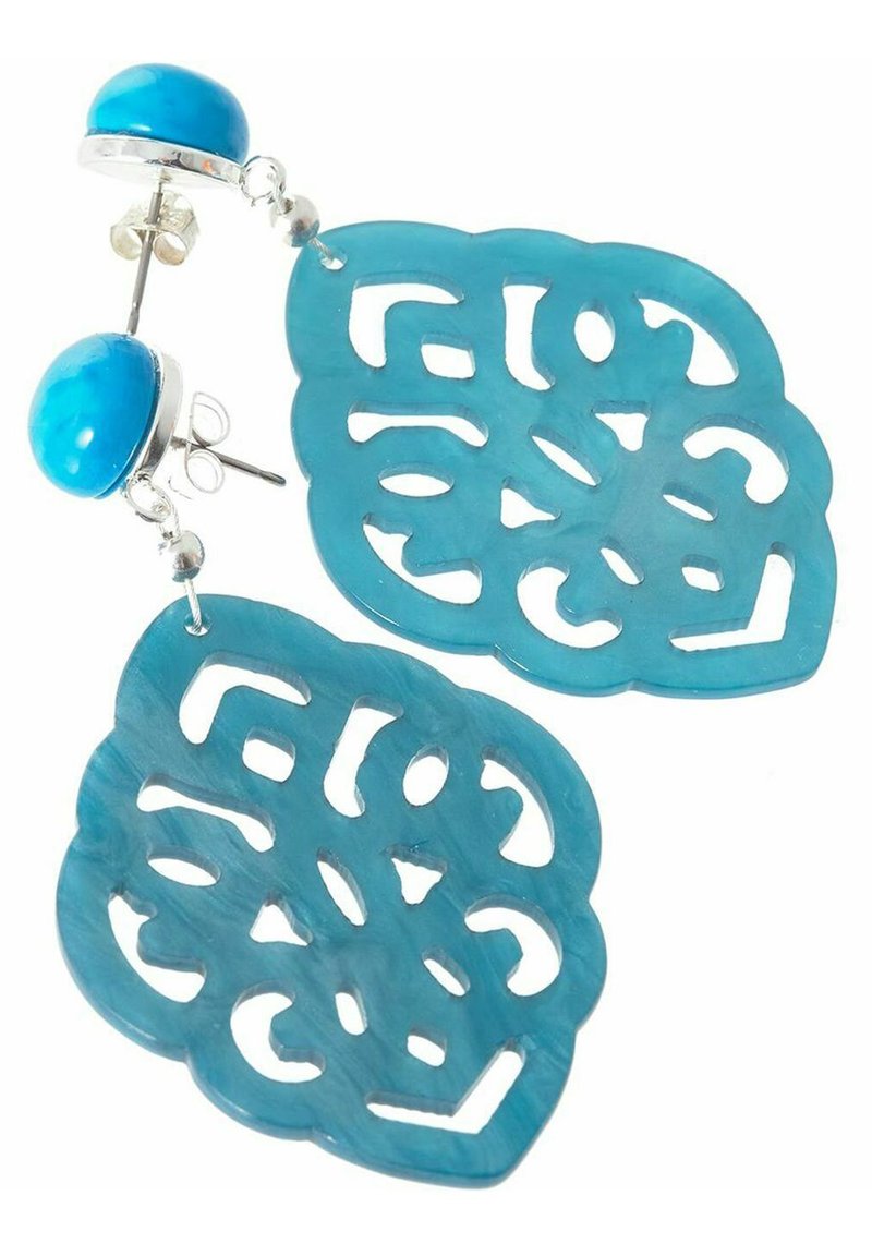 Damen Halsketten | Gemshine MIT BLAUEN TÜRKIS EDELSTEINEN Ohrringe gold/blau - KC28105 Damen Halsketten | Gemshine MIT BLAUEN TÜRKIS EDELSTEINEN Ohrringe gold/blau - KC28105