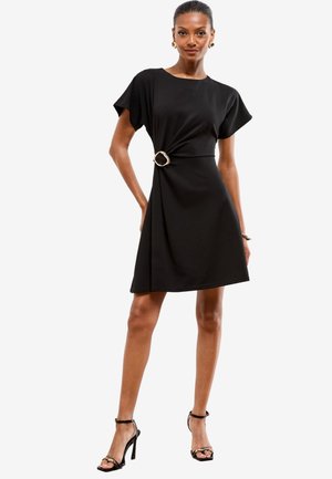 Lipsy REGULAR FIT - HARDWARE DETAIL MINI SKATER  - Vestido informal - black