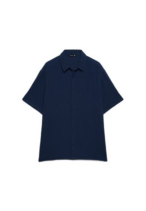 Terranova, MC TINTA UNITA - Camicia - blu navy