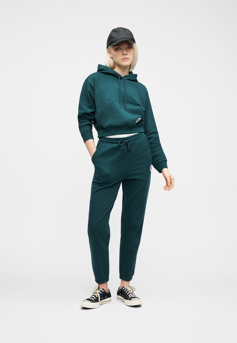 Converse CHUCK CROPPED HOODIE - Mikina s kapucí - darkly jaded