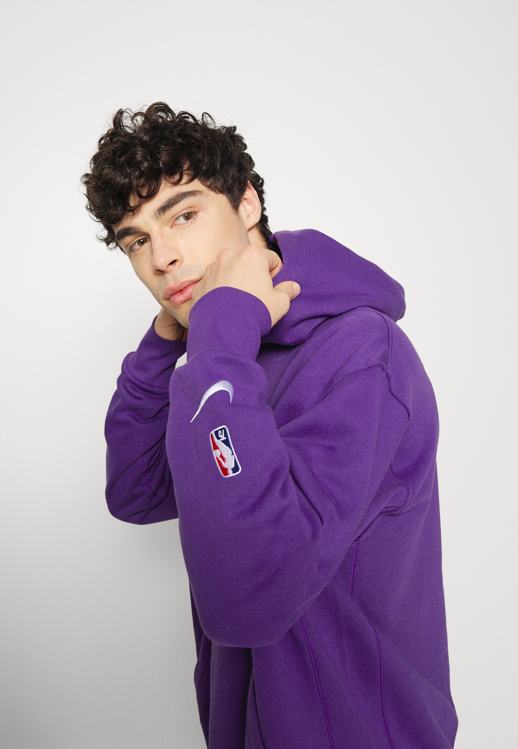 Nike Performance NBA LOS ANGELES LAKERS ESSENTIAL LOGO HOODIE - Felpa con  cappuccio - field purple/viola - Zalando.it