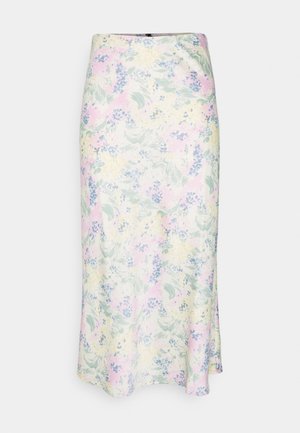 YASDOTTEA MIDI SKIRT - A-line skirt - gardenia/dottea