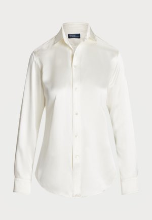 Polo Ralph Lauren SLIM FIT SILK SHIRT - Hemdbluse - trophy cream