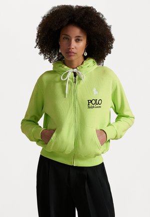 Polo Ralph Lauren BIG PONY LIGHTWEIGHT FLEECE ZIP HOODIE - Felpa con zip - electric lime
