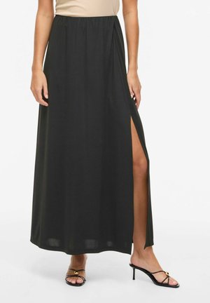 VILEOA HIGH WAIST - Jupe longue - black