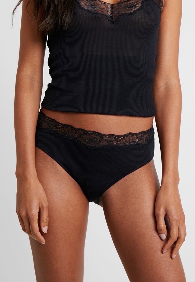 DELIGHT MIDI SLIP - Briefs - black