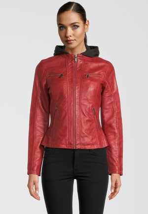 Veste en cuir - red