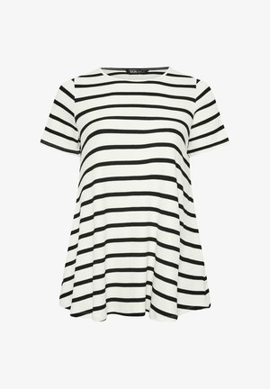 Yours Clothing, PLUS SIZE CASUAL TOPS - T-Shirt print - off white