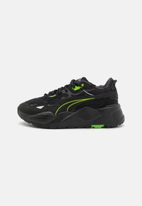 RS-X UP UNISEX - Športni copati - black/flat dark gray/leafy green
