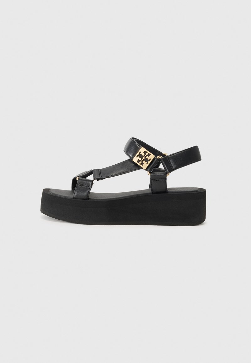 Tory Burch - MELLOW - Sandales à plateforme - perfect black/gold-coloured, Agrandir