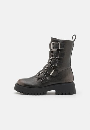DIRECTOR - Cowboy/biker ankle boot - grey distressed
