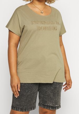 T-shirt imprimé - khaki