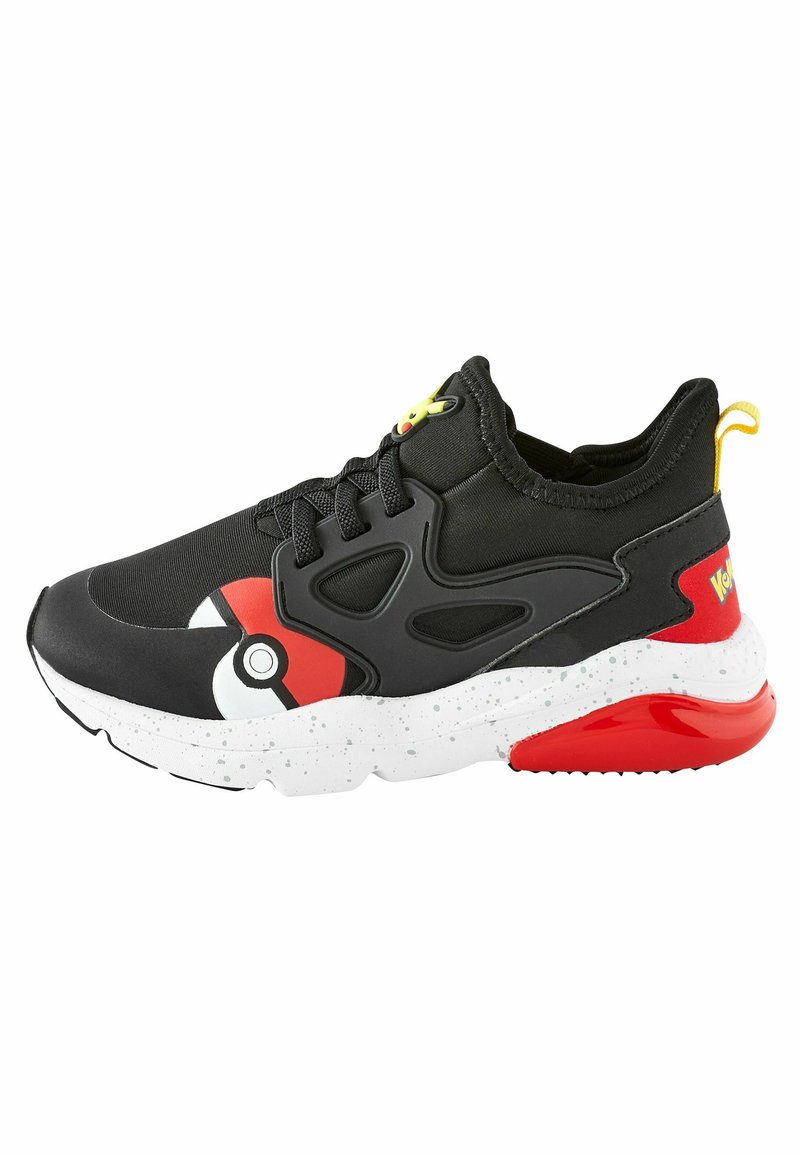 Pokemon Bianco Scarpe Da Ginnastica Pokémon Per Bambini Con Luci Lampeggianti - Taglie 28-36 EU, Nere Con Motivo Palla Pokémon Scarpe Pokemon Estive