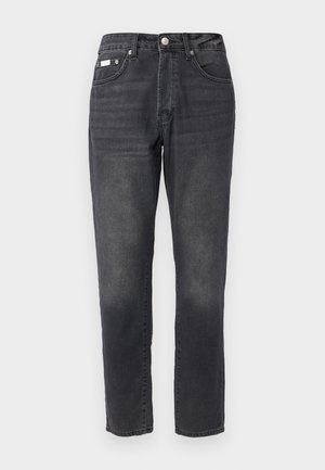 Musthaveed teksased denim püksid sirge lõikega, viie tasku disainiga ja peene pleekimisega. Lõpetatud nööbi ja tõmblukuga.