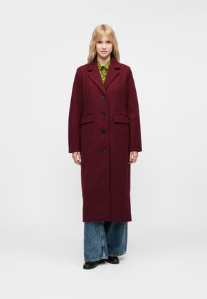 PCJADINE LONG COAT - Klasisks mētelis - tawny port