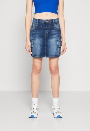 Noisy May NMAVA SKINNY SKIRT - Τζιν φούστα - medium blue denim
