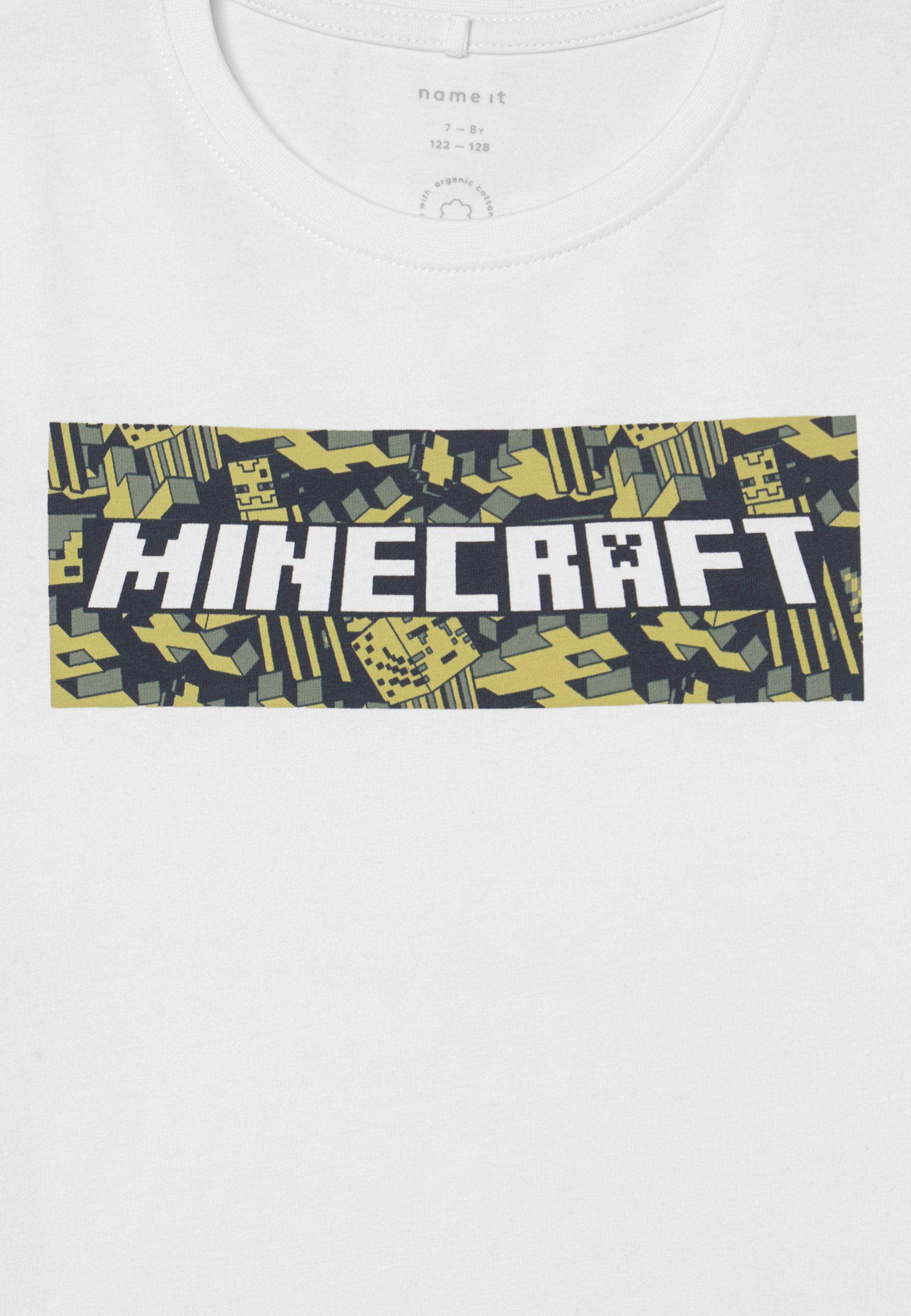 Name it NKM MINECRAFT MAXON - Print T-shirt - bright white/white -  Zalando.co.uk