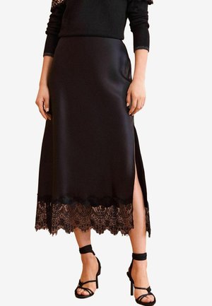 Love & Roses REGULAR FIT - A-lijn rok - black