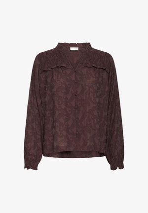 PULZ, PZDINEA - Blouse - chocolate plum