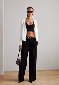 Marc O'Polo CARDIGAN LONGSLEEVE V-NECK - Ζακέτα - white