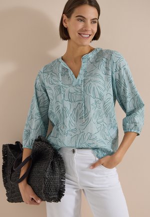 Cecil, 3/4-ARM TUNIKA MIT BLÄTTERPRINT - Blouse - crystal mint