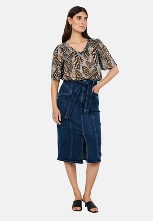 SC-KIMBERLY 38 - Gonna di jeans - dark blue denim