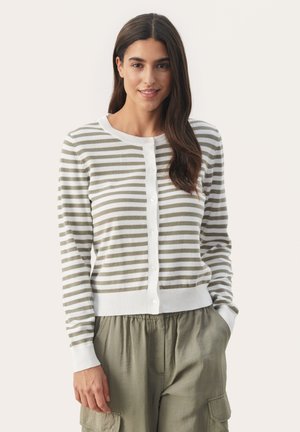 TANISHAPW - Strickjacke - vetiver stripe