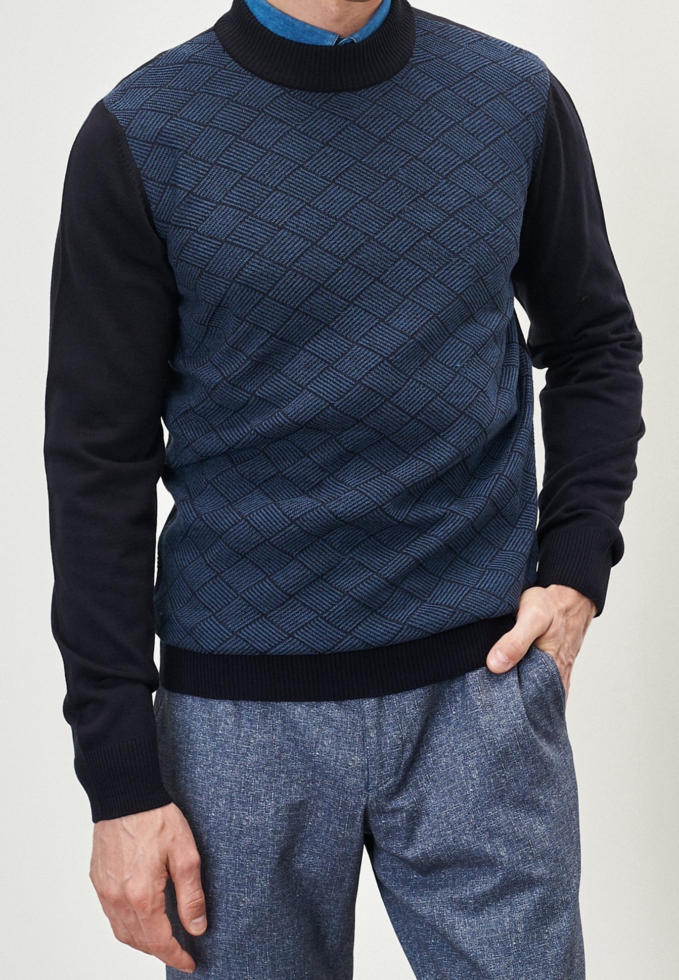AC&CO ALTINYILDIZ CLASSICS Strickpullover dark blue/dunkelblau