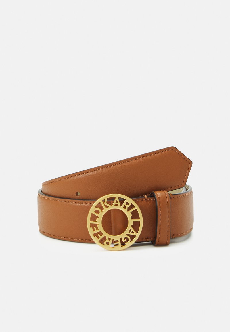 Ceinture Vintage Karl Lagerfeld Années 80 - Vert/or, Logo Iconique, Cuir, Taille M (31-33 Pouces)