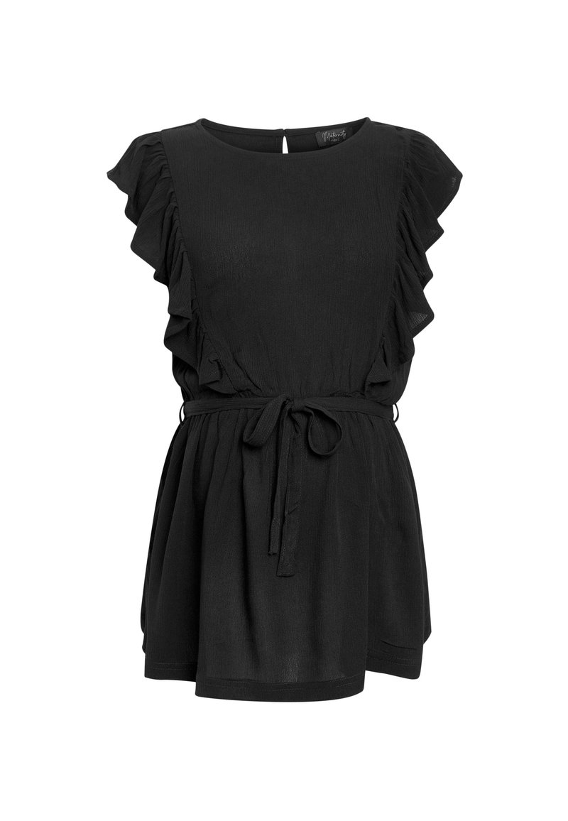 Damen T-Shirts | Next MATERNITY RUFFLE Bluse black/schwarz - HW73104 Damen T-Shirts | Next MATERNITY RUFFLE Bluse black/schwarz - HW73104