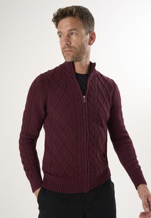 Chaqueta de punto - bordeaux